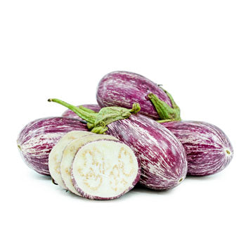 Eggplant Purple Striped ($3.00 a 250g)